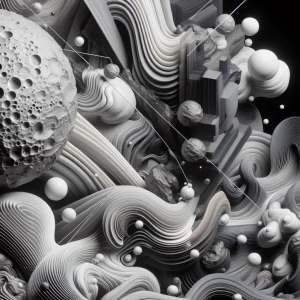 Depict the moon Io, showcasing its dusty terrain with frozen lak...