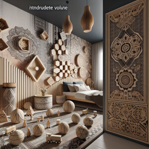 Фотообои с трехмерным эффектом, текстильные панно, объемные дере...