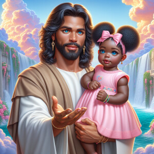 Create a 3D realistic artwork featuring the phrase 'Jesus Saves'...