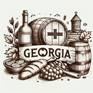 Logo for the Georgian restaurant "Georgia"