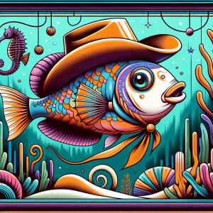 Simple lines, coloring, book of fish inside the fish tank, weari...