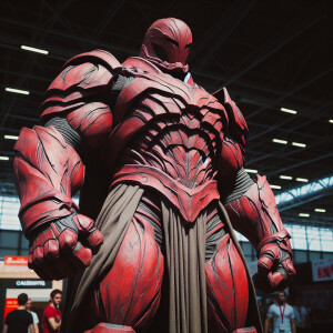 Create an image of Cain Marko, fully transformed into his Jugger...