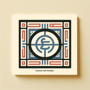 Hi. Draw a creative square postcard for friends with the Alfa Ba...