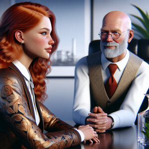 A photorealistic image of a Beautiful , gingerhaired, fair skinn...