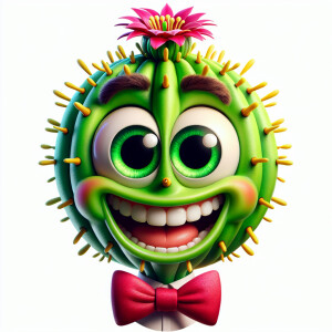 A funny character with the head shaped like a prick