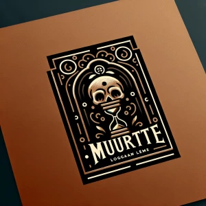 Muerte logo
Fit design in frame, do not go off the spa e alotted