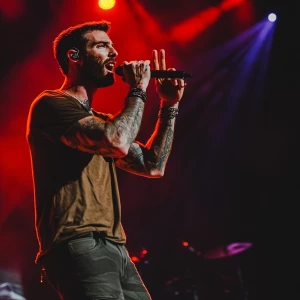 Maroon 5 Adam on stage
