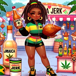A 30 something african american caramel skinned chibi.
She has d...