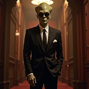 Generate an image of an extraterrestrial character styled after...