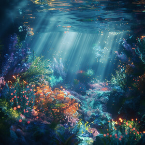 Immerse yourself in a stunning ultra high-resolution 3D underwat...