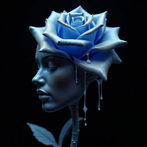 a surreal composition with a luminous extreme naturalism. a deep...