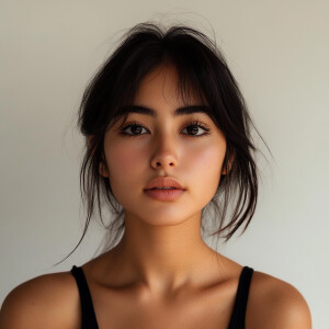 A 19-year-old woman with a combination of Japanese and Salvadori...