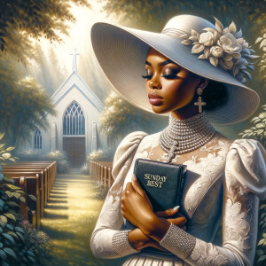 Render an airbrush oil painting of an African American woman wit...