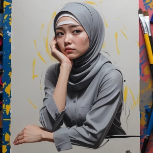 buat sketsa gambar pensil dimana didalamnya terdapat :

1. karak...