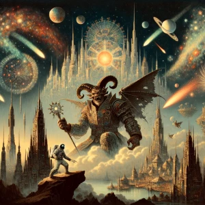 A brooding, monstrous orc of ancient lore, every feature exudes...