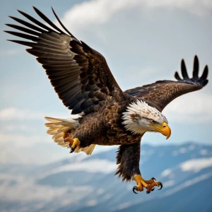 Eagle getting shot down in flight