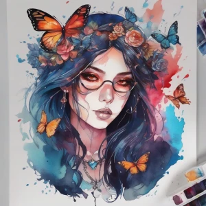 Shaped Logo
 brand name [Dead Hearts & Butterflies]
Anime logo
E...