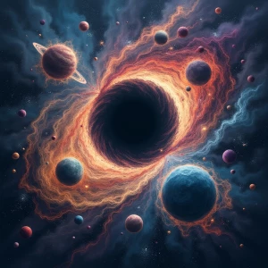 A twisted and pulsating galactic map of the fabled universe, eac...