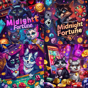 Promotional digital flyer for:  "Maya's Midnight Fortune" featur...