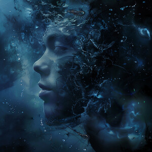 Ultra-realistic, high-definition rendering, double exposure, cin...