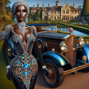 Create a vibrant, 3-D realistic illustration of an light skin, H...