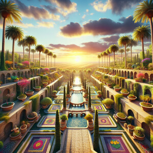 Create the Hanging Gardens of Babylon