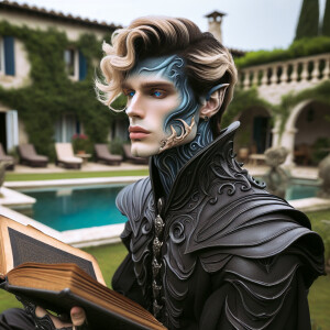 Caranthir-Ar-Fieniel from the Witcher. Black eldritch armor. Pal...