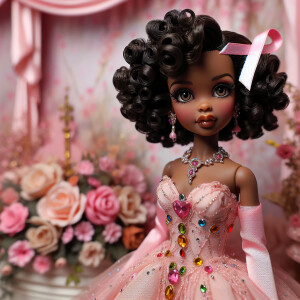 "Imagine a light skin, African-American doll that takes inspirat...