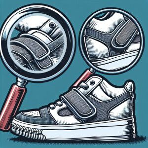 When opened, the Velcro is up close under a magnifying glass. on...