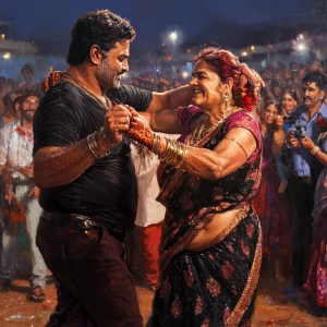 Realistic art 1:1 max creative,a muscular beefy sweaty gujarati...