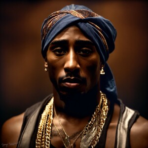 Title: “Tupac Shakur Portrait”

Prompt: Create an ultra-detailed...