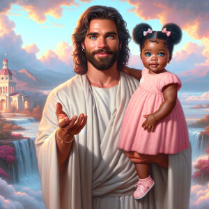Create a 3D realistic artwork featuring the phrase 'Jesus Saves'...