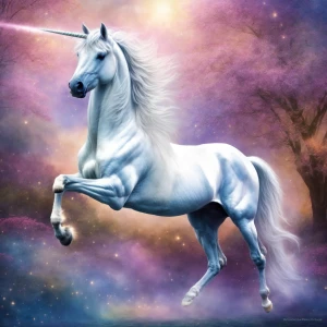 In the ethereal haze of a celestial dreamscape, a majestic winge...