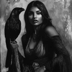 Masterpiece portrait of Indian woman dressed as the vigilante Th...