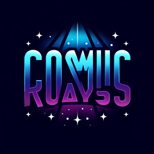 Ai generated image with a logo that says Cosmic Rays
