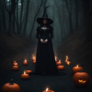 Gothic witch, ritual, demonic