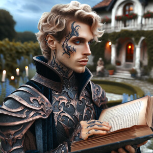 Caranthir-Ar-Fieniel from the Witcher. Black eldritch armor. Pal...
