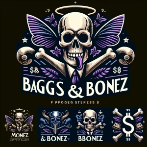 Death  clean and professional 
 logo with butterflies and purple...