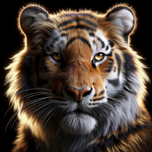/imagine prompt:A ultra-hyper-photorealistic depiction of a tige...