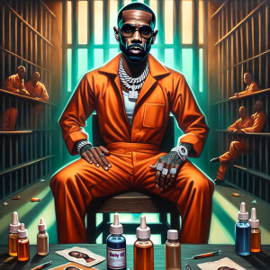 Create an image in a blend of airbrushed watercolor and acrylic...