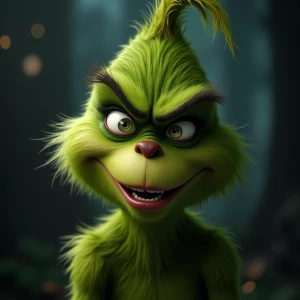 The Grinch l crying,  ultra-detailed, ultra-realistic, 8k resolu...
