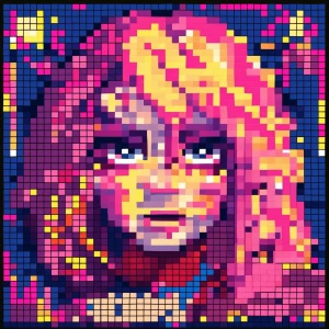 ,pula, pixel style art