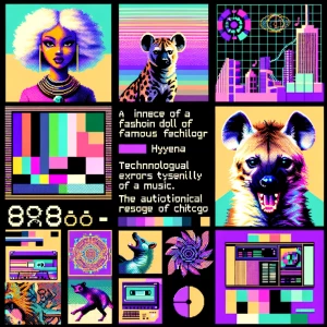 8bit pixel graphic ui frame  barbie/hyena/glitch/y2k/music/geoci...
