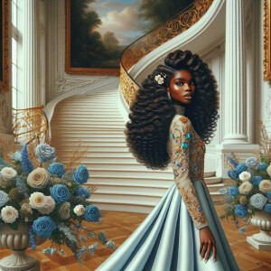 hyper realistic air brushed oil painting art image of a beautifu...