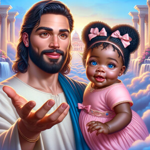Create a 3D realistic artwork featuring the phrase 'Jesus Saves'...