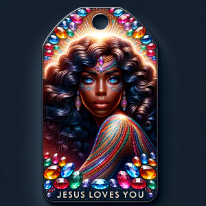 Design a tag that encapsulates a beautiful, colorful depiction o...