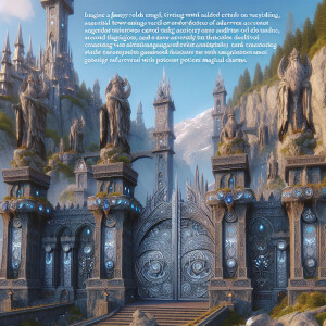 Massive, richly decorated doorways adorned with intricate carvin...