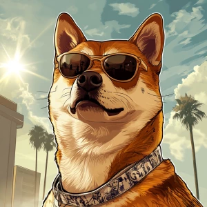 generate DOGE meme in GTA style