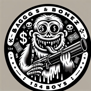 Design a highly intricate and comic like vivid circular logo fea...