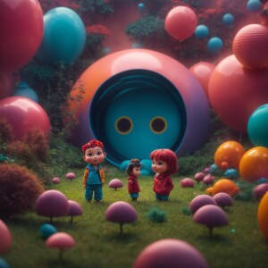 cute Avatar in 3D Pixar style, mini, cute, chubby